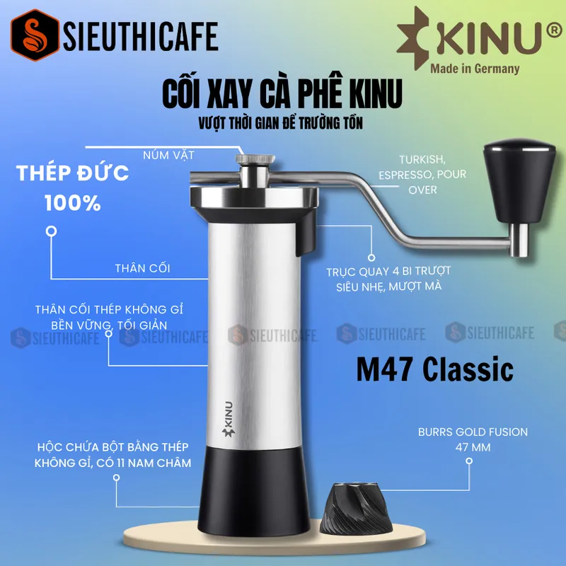 Kinu M47 Classic + Cà phê 6